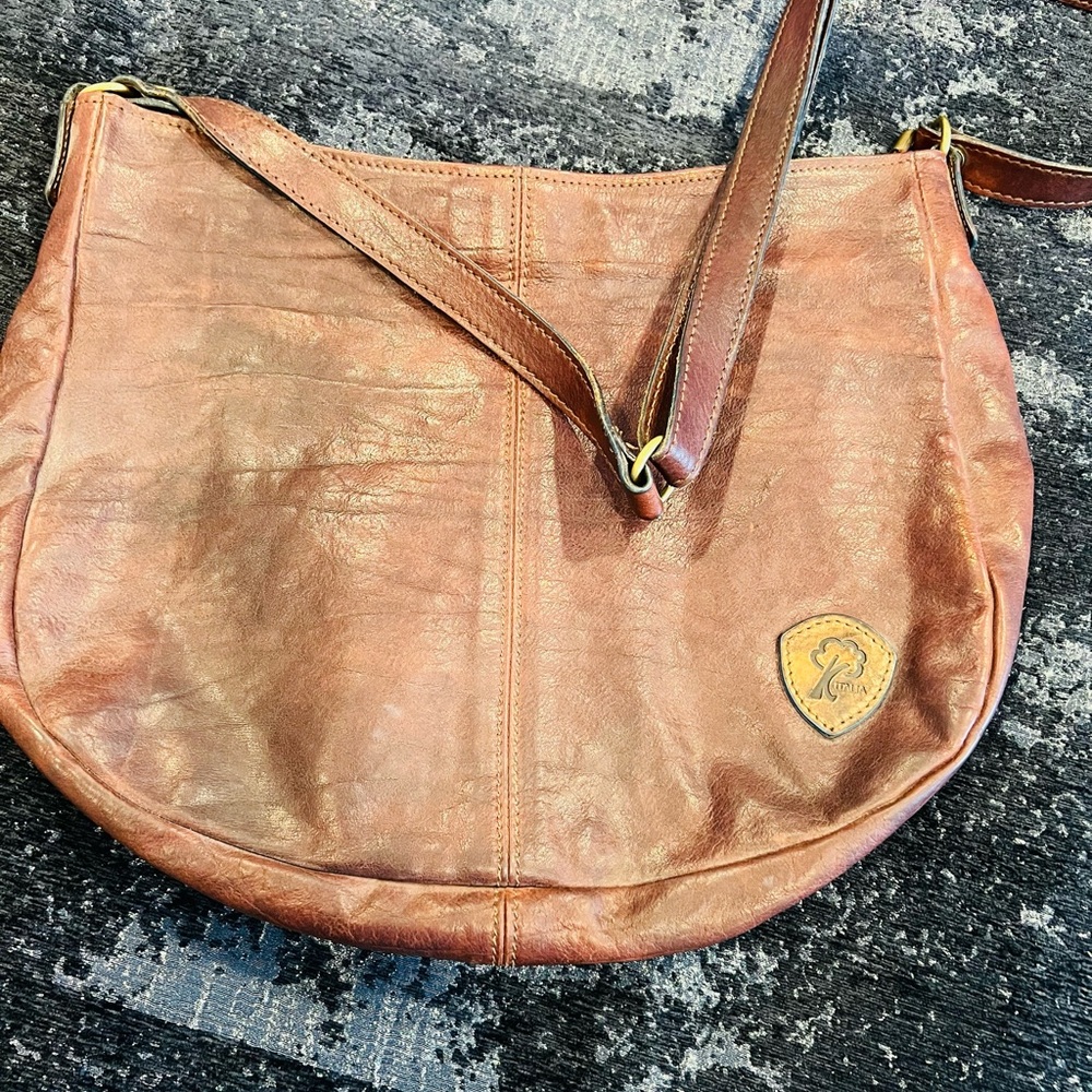 Brown Leather Shoulder Bag